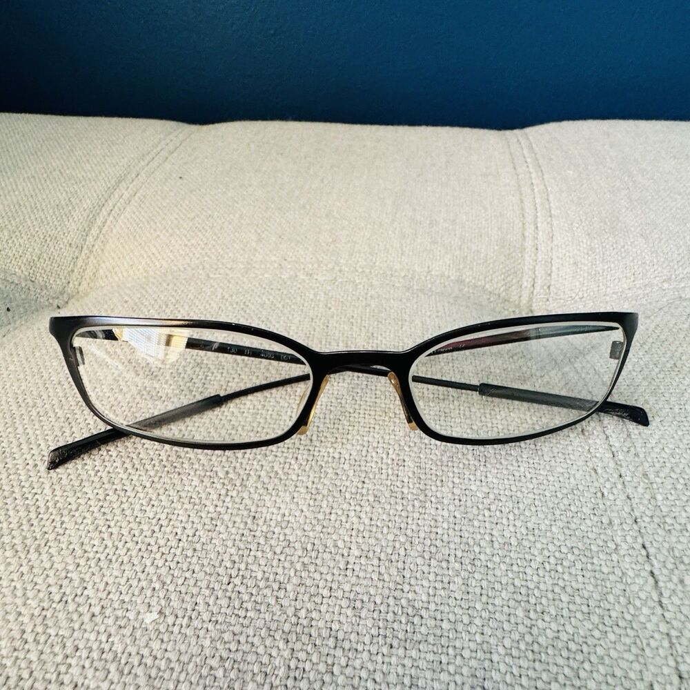 TAG Heuer TH4003 130 Eyeglasses Frame Black Made in France Vintage Sport 51-16